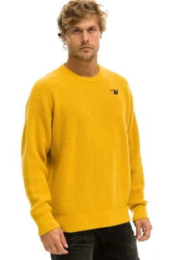 Sweatshirts | Aviator Nation VINTAGE CABIN UNISEX CASHMERE SWEATER - GOLD