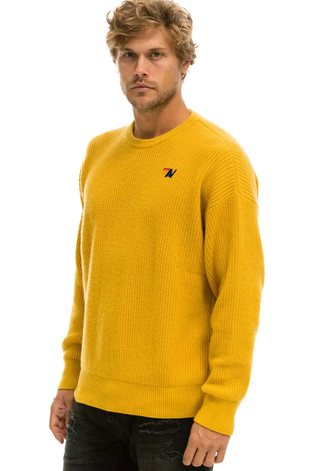 Sweatshirts | Aviator Nation VINTAGE CABIN UNISEX CASHMERE SWEATER - GOLD