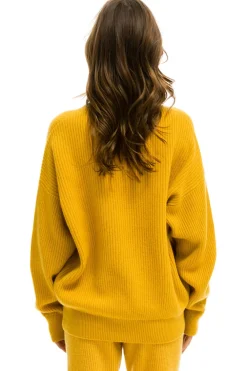 Sweatshirts | Aviator Nation VINTAGE CABIN UNISEX CASHMERE SWEATER - GOLD