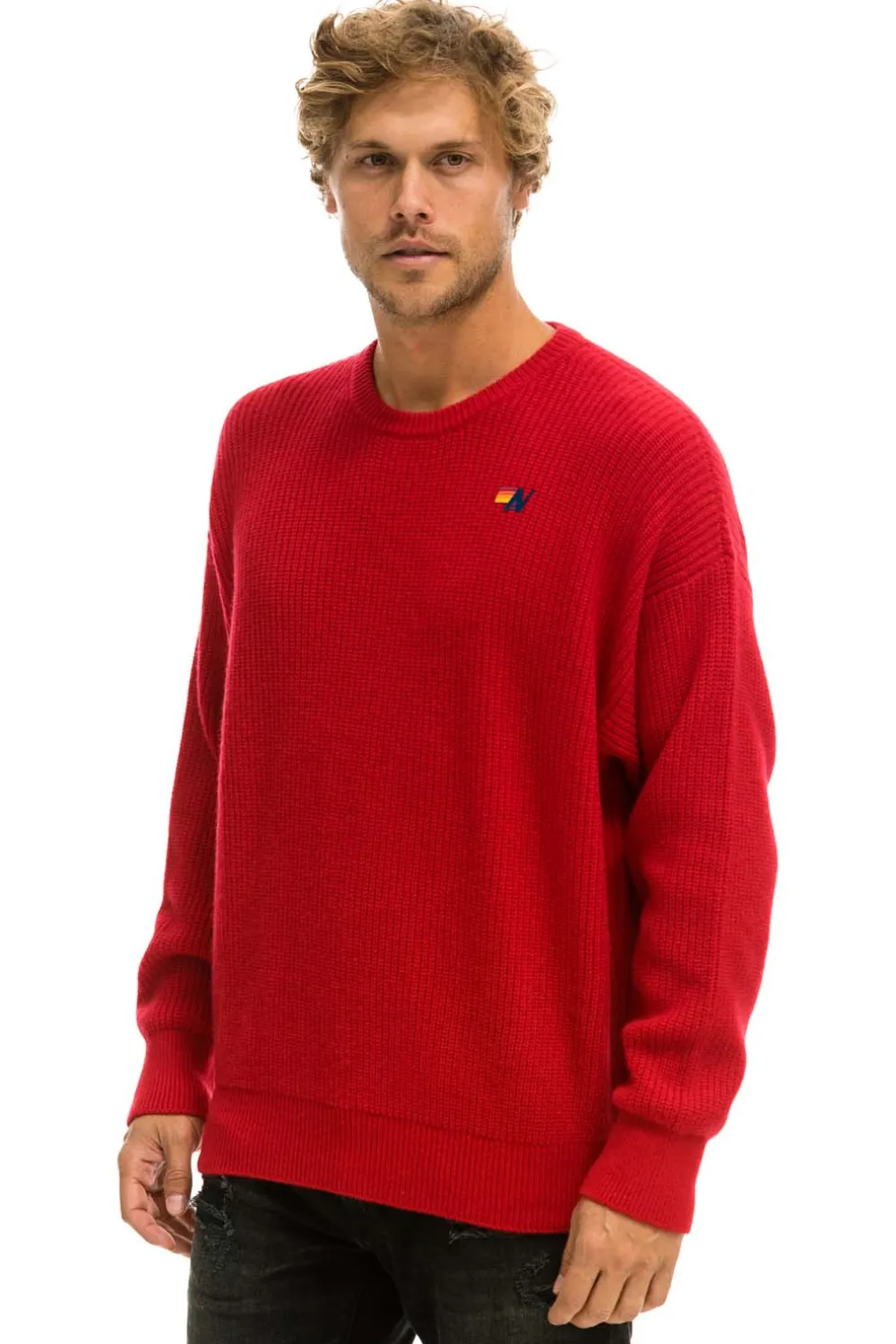 Sweatshirts | Aviator Nation VINTAGE CABIN UNISEX CASHMERE SWEATER - CHERRY