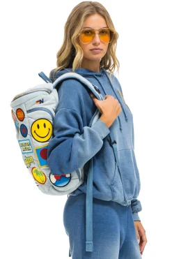 Backpacks | Backpacks | Aviator Nation VINTAGE PATCH DENIM PUFFER BACKPACK - SUPER LIGHT VINTAGE SUPERLIGHTVINTAGE