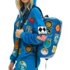 Backpacks | Backpacks | Aviator Nation VINTAGE PATCH PUFFER BACKPACK - SNORKEL BLUE GLOSSY SNORKELBLUEGLOSSY