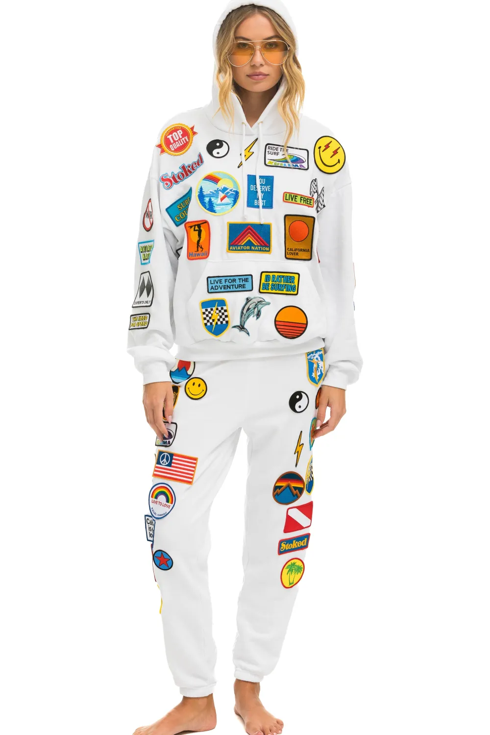 Hoodies | Hoodies | Aviator Nation VINTAGE PATCH RELAXED PULLOVER HOODIE- WHITE {{threshold-message}}","qty":0,"threshold":"Soldout","operator":"<="},{"msg":"{{location-name}}-{{threshold-message}}","qty":4,"threshold":"Lowstock","operator":"<="},{"msg":"{{location-name}}-{{threshold-message}}","qty":5,"threshold":"Highstock","operator":