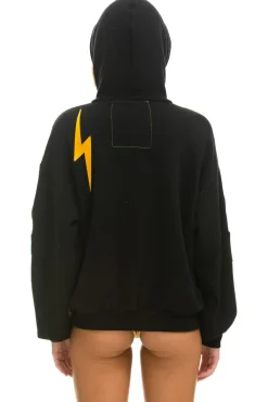Hoodies | Hoodies | Aviator Nation VINTAGE PATCH RELAXED PULLOVER HOODIE- BLACK