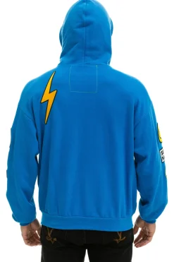 Hoodies | Hoodies | Aviator Nation VINTAGE PATCH RELAXED PULLOVER HOODIE- OCEAN