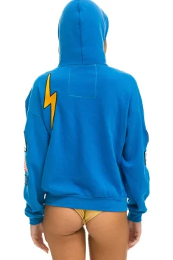 Hoodies | Hoodies | Aviator Nation VINTAGE PATCH RELAXED PULLOVER HOODIE- OCEAN