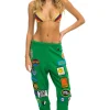 Sweatpants | Aviator Nation VINTAGE PATCH SWEATPANTS - KELLY GREEN KELLYGREEN