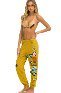 Sweatpants | Aviator Nation VINTAGE PATCH SWEATPANTS - KHAKI