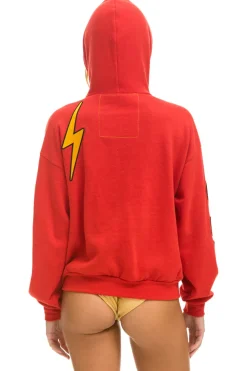 Hoodies | Hoodies | Aviator Nation VINTAGE PATCH ZIP HOODIE RELAXED - RED