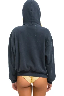 Hoodies | Hoodies | Aviator Nation WAVE STRIPE 4 PULLOVER HOODIE RELAXED - CHARCOAL // CHARCOAL CHARCOAL//CHARCOAL