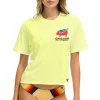 Collab Merchandise | Collab Merchandise | Aviator Nation WINDY CITY SMOKEOUT 2024 BOYFRIEND TEE SHIRT - NEON YELLOW NEONYELLOW