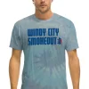 Tees | Collab Merchandise | Aviator Nation WINDY CITY SMOKEOUT 2023 TEE - TIE DYE HEATHER BLUE TIEDYEHEATHERBLUE