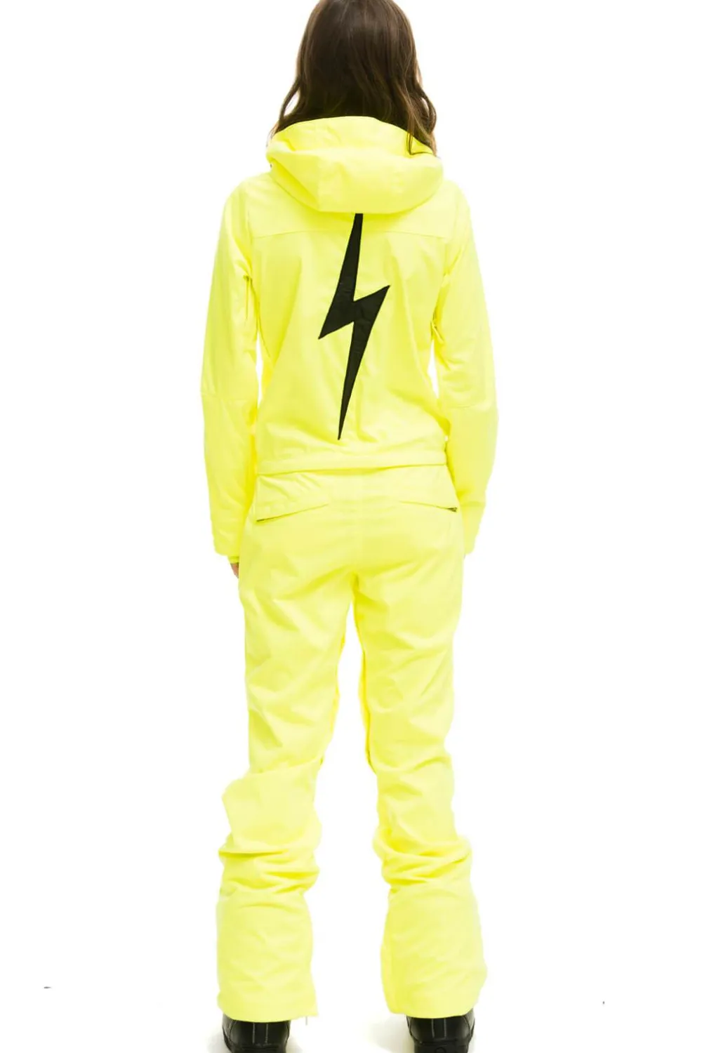 Powder Suits | Aviator Nation WOMEN'S 3 LAYER BOLT POWDER SUIT - NEON YELLOW NEONYELLOW
