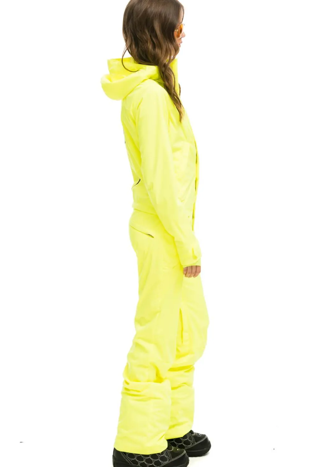 Powder Suits | Aviator Nation WOMEN'S 3 LAYER BOLT POWDER SUIT - NEON YELLOW NEONYELLOW