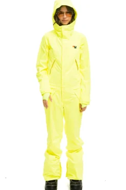 Powder Suits | Aviator Nation WOMEN'S 3 LAYER BOLT POWDER SUIT - NEON YELLOW NEONYELLOW
