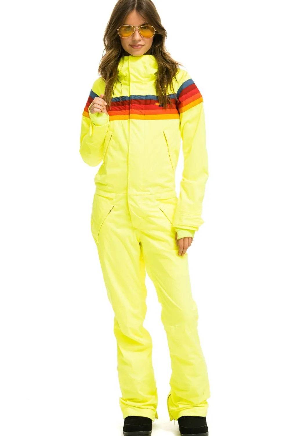 Powder Suits | Aviator Nation WOMEN'S 3 LAYER POWDER SUIT - NEON YELLOW NEONYELLOW