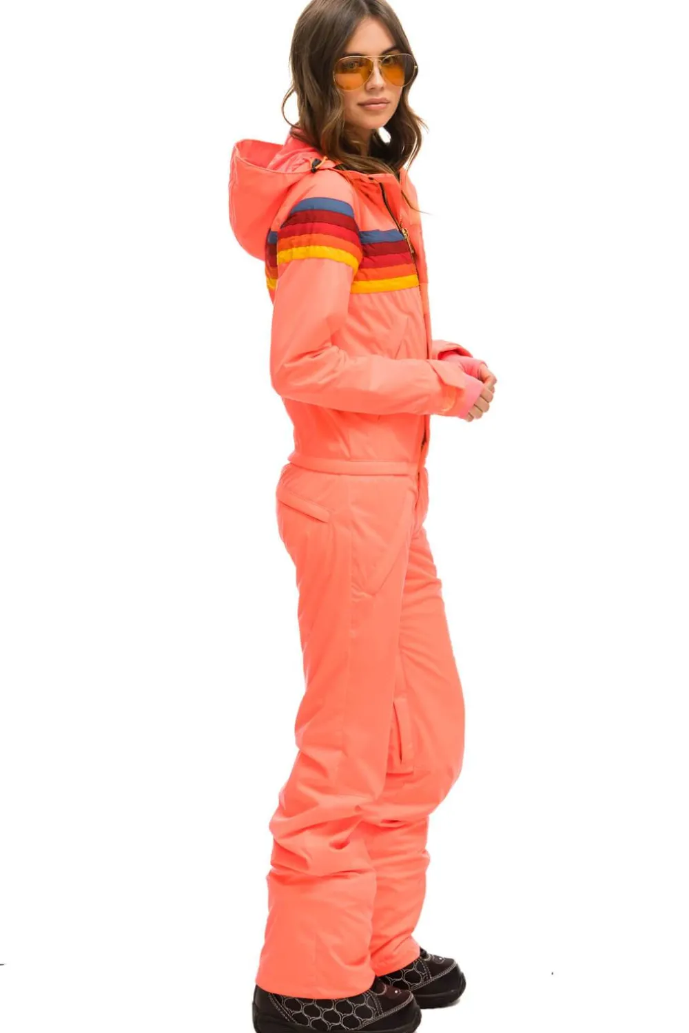 Powder Suits | Aviator Nation WOMEN'S 3 LAYER POWDER SUIT - NEON FLAMINGO NEONFLAMINGO