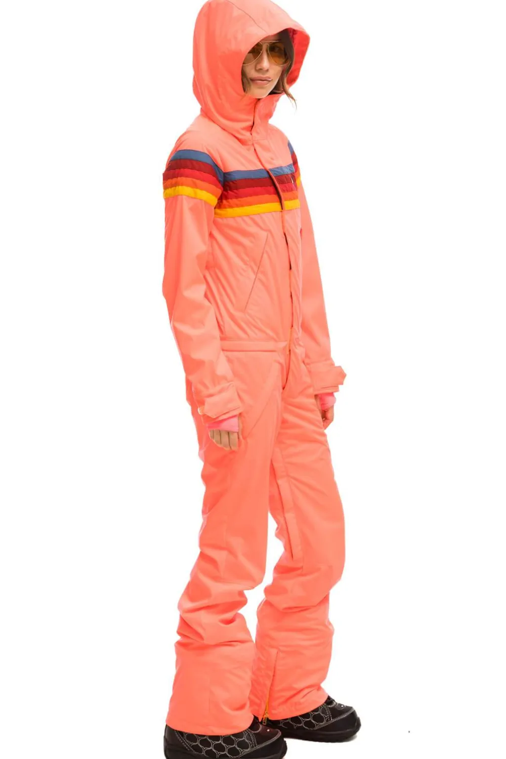 Powder Suits | Aviator Nation WOMEN'S 3 LAYER POWDER SUIT - NEON FLAMINGO NEONFLAMINGO