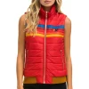 Vests | Aviator Nation WOMEN'S 5 STRIPE VEST - CHERRY