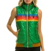 Vests | Aviator Nation WOMEN'S 5 STRIPE VEST - GLOSSY AMAZON GLOSSYAMAZON