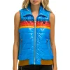 Vests | Aviator Nation WOMEN'S 5 STRIPE VEST - GLOSSY BLUE CINA GLOSSYBLUECINA