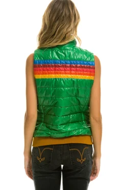 Vests | Aviator Nation WOMEN'S 5 STRIPE VEST - GLOSSY AMAZON GLOSSYAMAZON